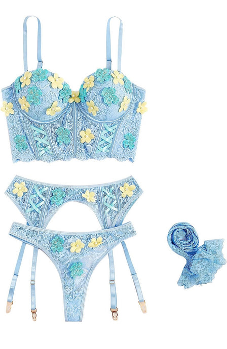 Flower Power Lingerie Set