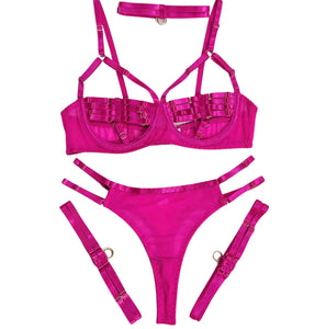 Pink Passion 5 Piece Lingerie Set