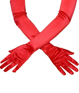 Long Red Gloves